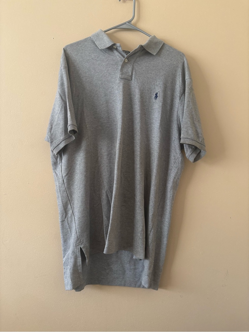 Polo by Ralph Lauren Light Gray Men's Polo with Navy Pony